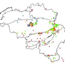 Verspreiding Vliegend hert in BelgiÃ«