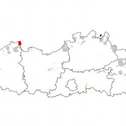 Vogelrichtlijngebieden voor kwak. Rood: belangrijk broed-, trek- en/of overwinteringsgebied. Oranje: broed-, trek- en/of overwinteringsgebied met kleinere aantallen.