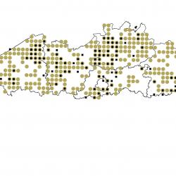 Verspreidingskaart (2007) Watervleermuis