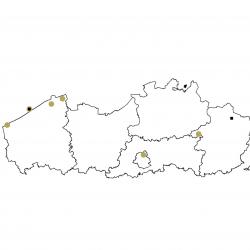 Verspreidingskaart (2007), Tweekleurige vleermuis